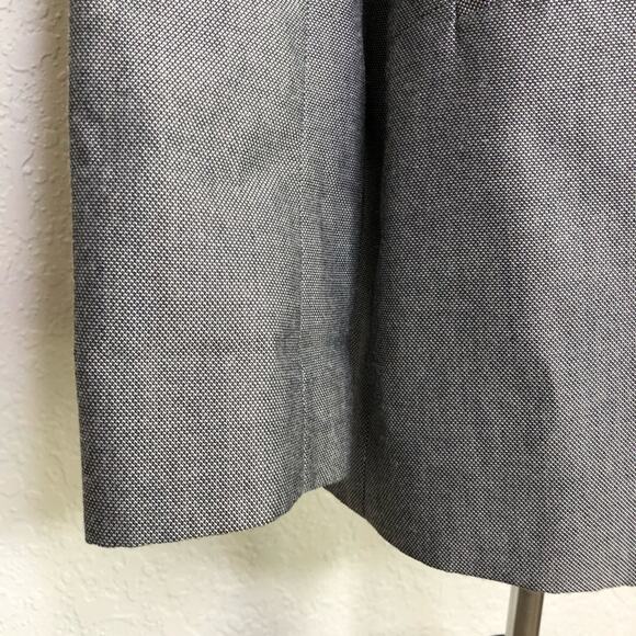 WHBM gray black ruffle collar button front blazer size Small - Picture 5 of 15